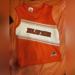 Knights Apparel Orange and White Beavers Tank Top